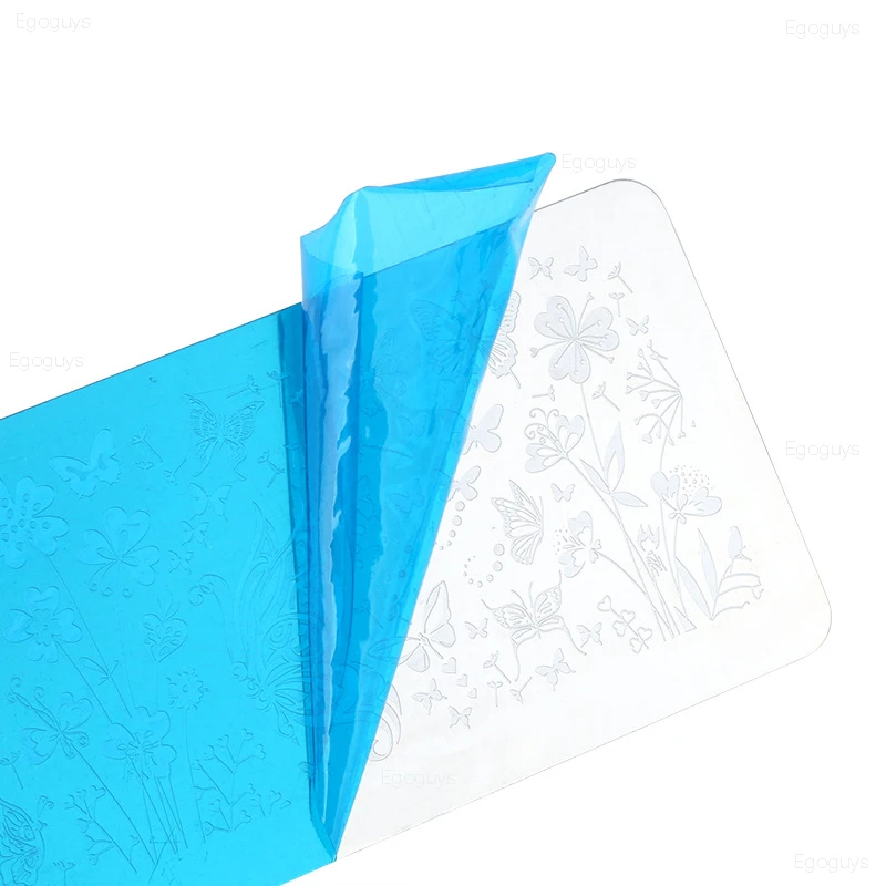 1 шт. дизайн ногтей печать шаблоны для стемпинга весенние растения Печать