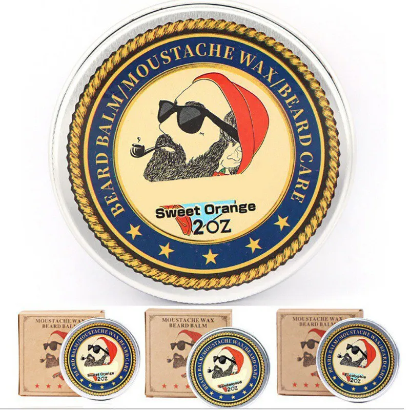 Воск для бороды 100% натуральный бальзам и усов восковый воск укладки увлажняющий