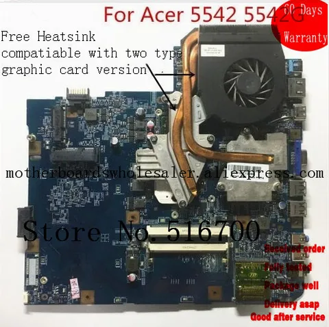 Купить материнскую плату 48.4FN01.01 для Acer 5542 5542G 488.4fn01. 011 системная материнская плата с функцией тестирования вентилятора охлаждения