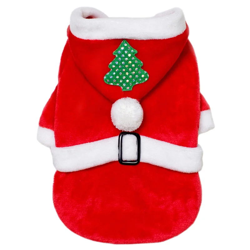 

Рождественское пальто для собак, куртка, зимняя теплая одежда для маленьких собак, мягкая флисовая одежда для чихуахуа, французского бульдо...