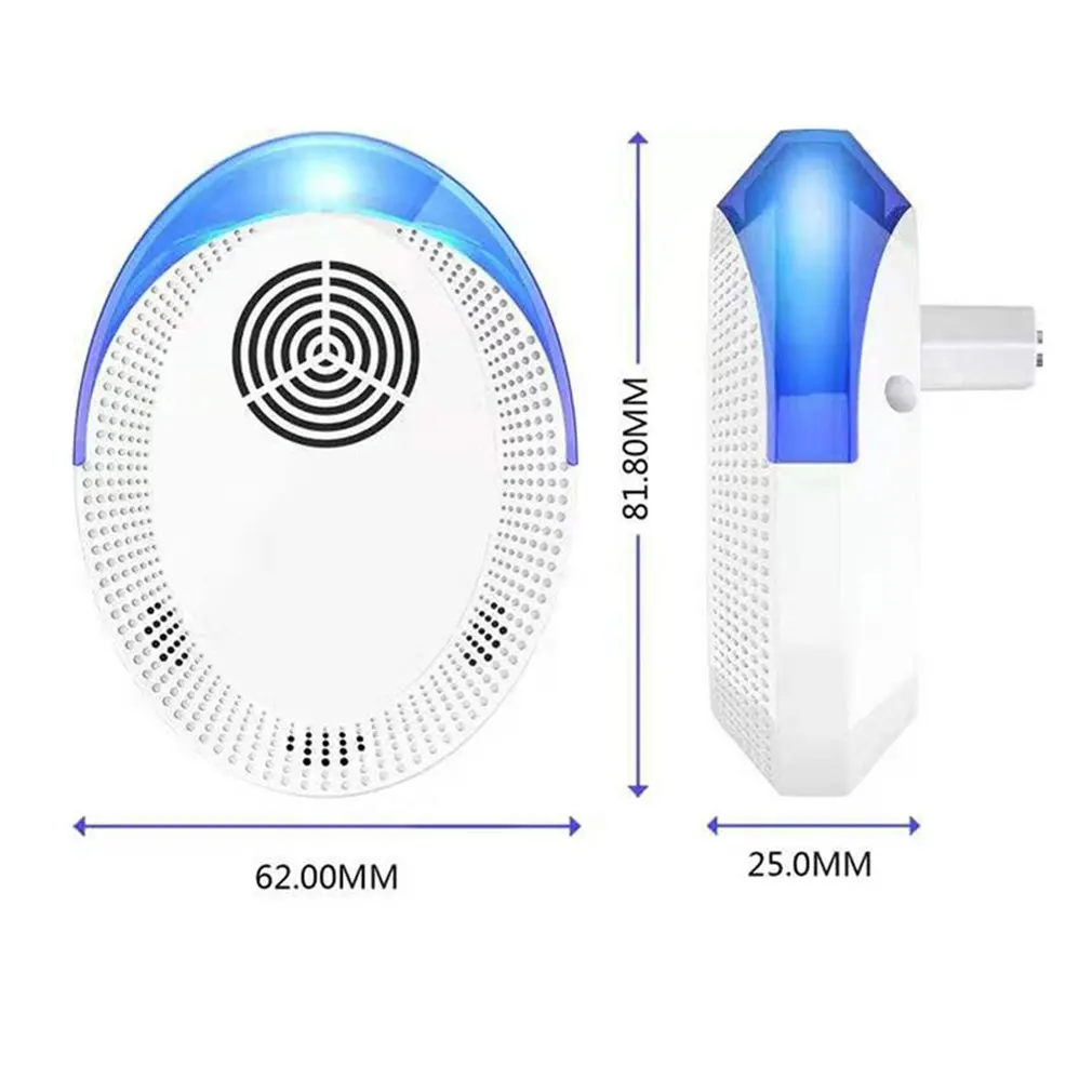 

New Ultrasonic Household Insect Repellent Pest Repeller Silent Operation Low Power Consumption Wide Coverage 1/2/4/6 pcs