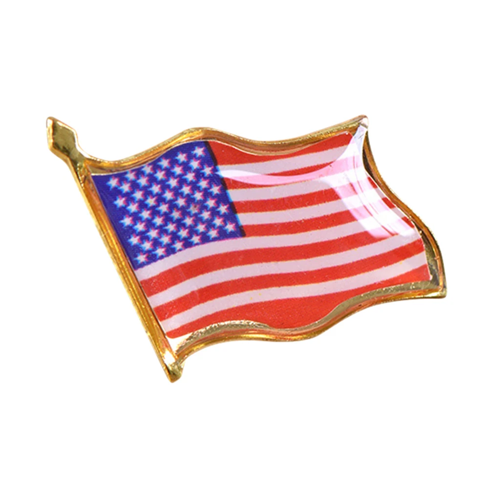 Американский флаг США Национальный звезда значков на булавке Брошь со стразами