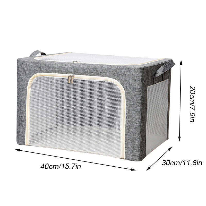 

Storage Box Large Capacity Clothes Storage Bag Organizers With Transparent Window for Clothes Bed Sheets Blanket L23