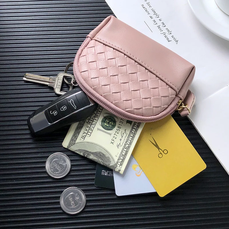 Новинка 2019 модный вязаный женский кошелек для монет мини мелочи маленькие ключи