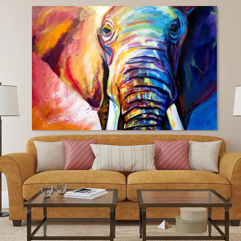 RELIABLI Арт холст Плакаты и печать на холсте слон животное фотографии Wall ART Для