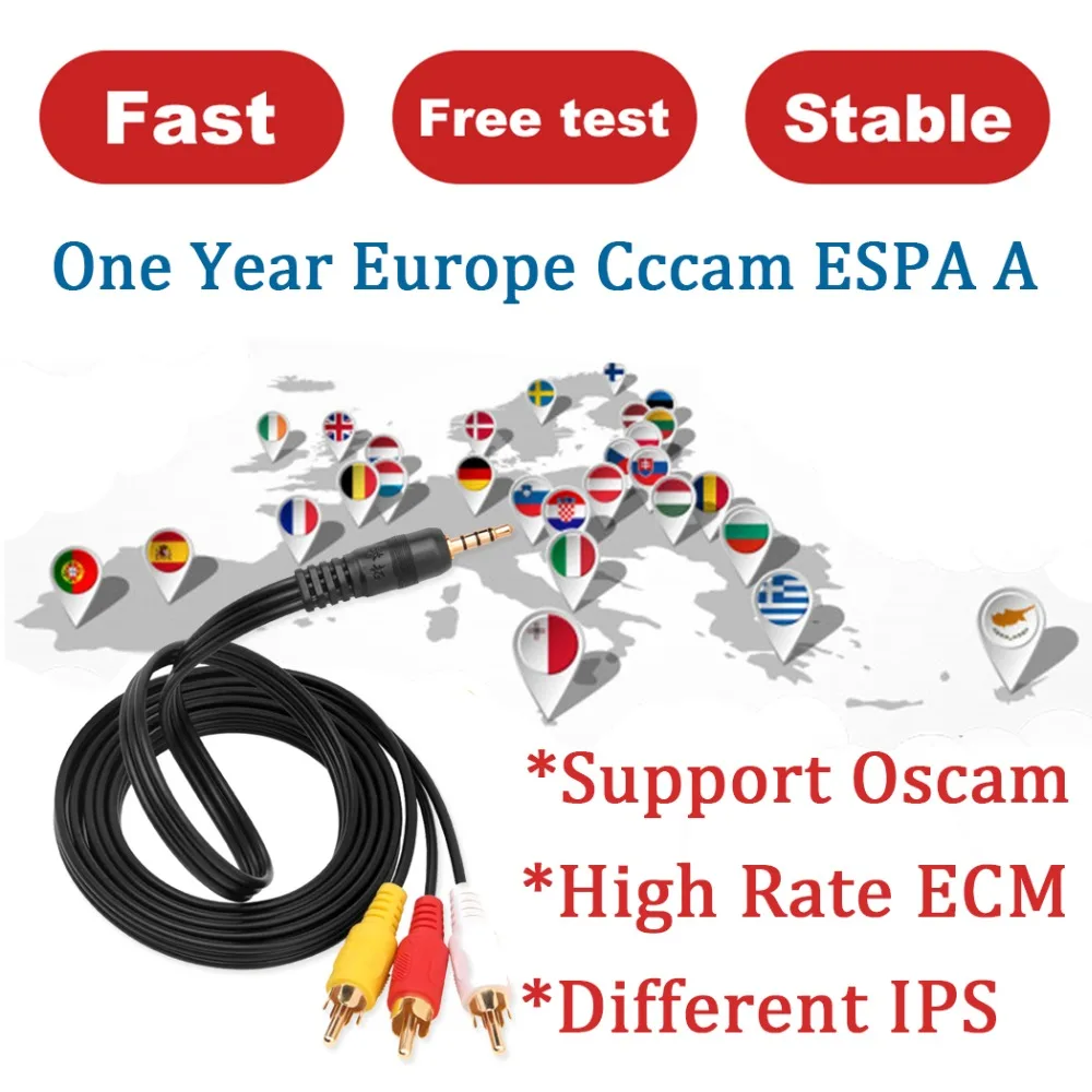 Satxtrem 8 Cccam ESPA A Clines для 1/2 года Европейский спутниковый ресивер Oscam Германия Ccam стабильный сервер Испания Португалия Польша HD