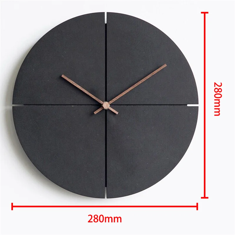 

Wooden Wall Clock Nordic Minimalist Wooden Living Room Personality Wall Clocks