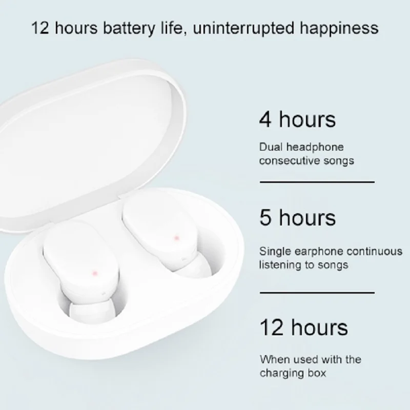 Xiaomi Mi Mijia AirDots Bluetooth наушники Redmi TWS стерео Беспроводная гарнитура в ухо бас