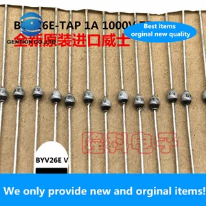 10PCS 100% New original BYV26E-TAP 1A 1000V 75NS ceramic BYV26E passivation diode BYV26EV