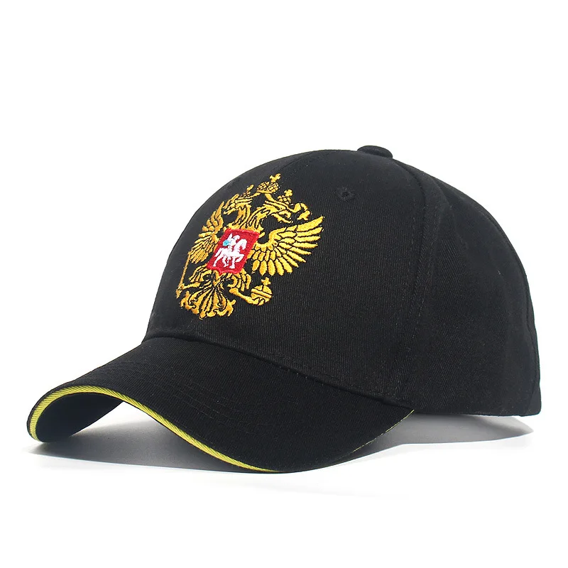 

Fashion Unisex Baseball Cap Russian National Emblem Double-headed Eagle Embroidery Snapback Hip Hop Hat Women Men Casual Sun Hat