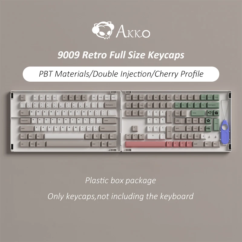 

Оригинальный набор полноразмерных колпачков AKKO Retro 9009 PBT с двойным впрыском 157 для механической клавиатуры 61 68 87 104 раскладка на английском я...