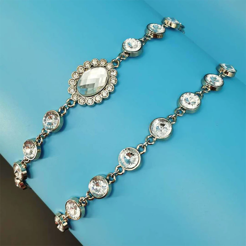 

Rhinestone Chain Handbag Handle Crystal Gem Bag Chain Bag Strap Shoulder Strap Pendant Woven Bag Decorative Chain Bag Accessory