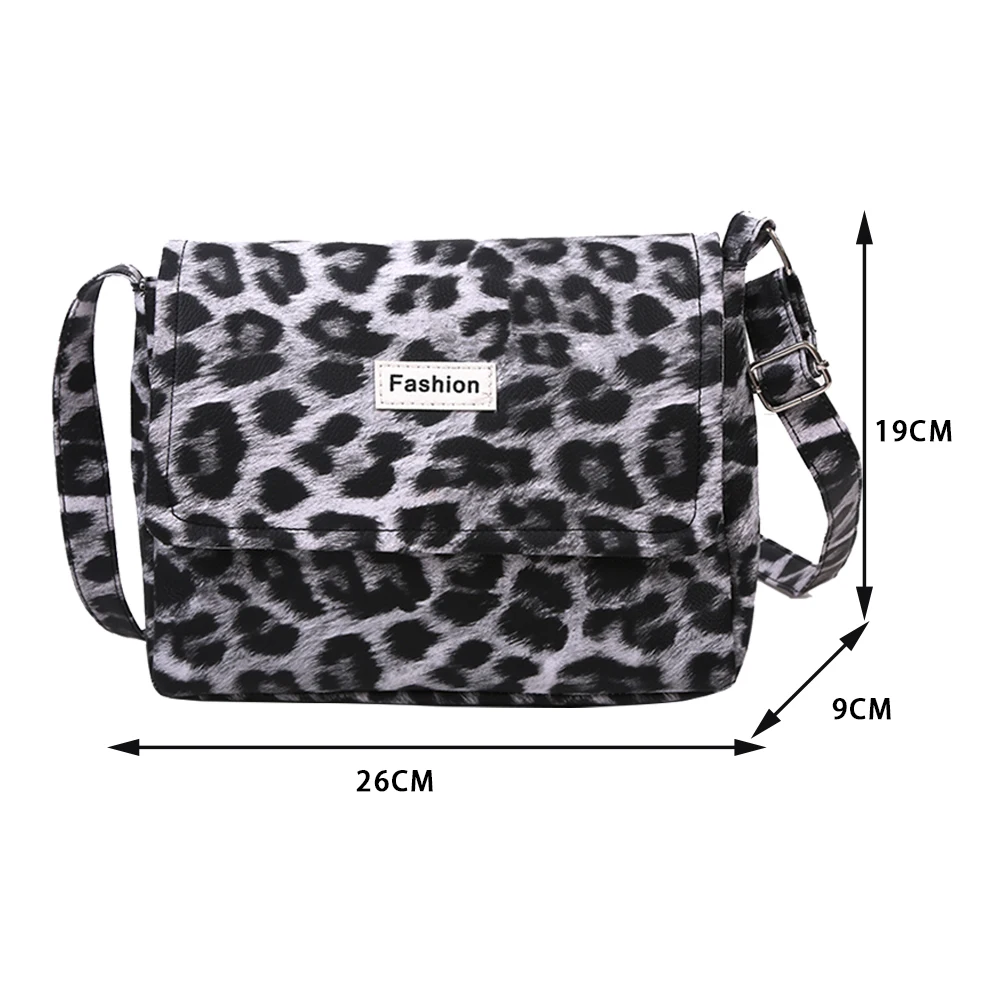 

Fashion Animal Pattern Shoulder Messenger Bag Vintage Women PU Leather Crossbody Handbags Autumn Winter Square Street Totes