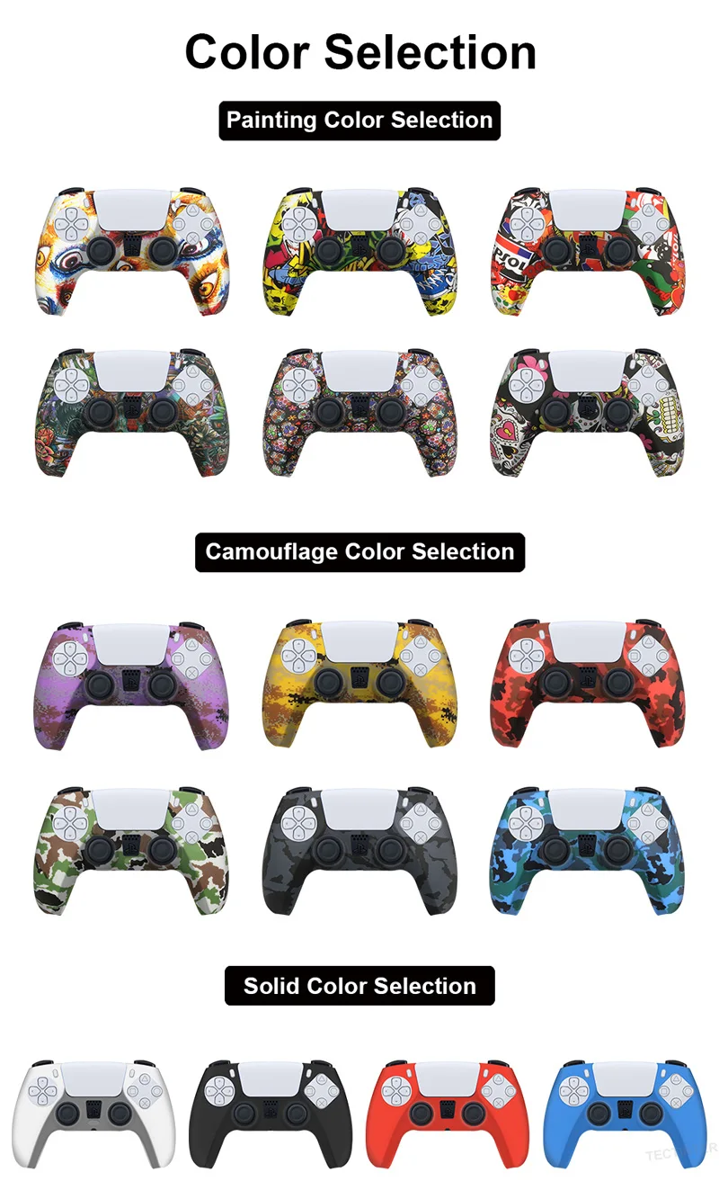 Мягкий силиконовый гелевый резиновый чехол для PS5 колпачки захвата большими
