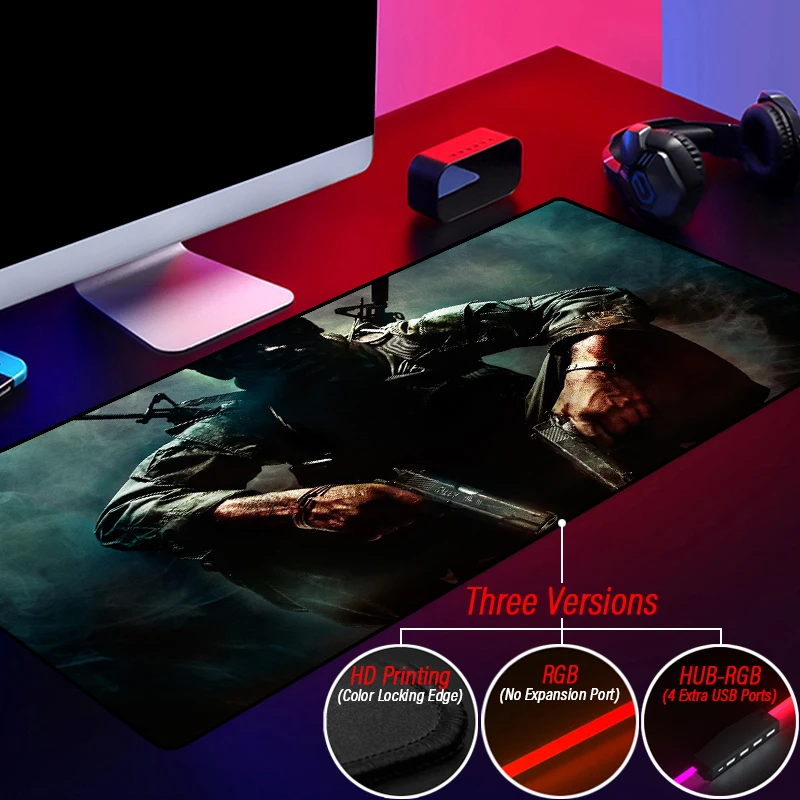 

Игровой коврик для мыши с RGB-подсветкой, 80x30 см