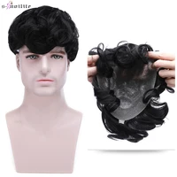 s noilite toupee men 55g men wigs hair prosthesis natural hair wig 100 male replacement system hairpiece invisible extensions