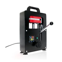 5ton hydraulic rosin press machine 600w dual heated plates press high press screen touch control oil extractor