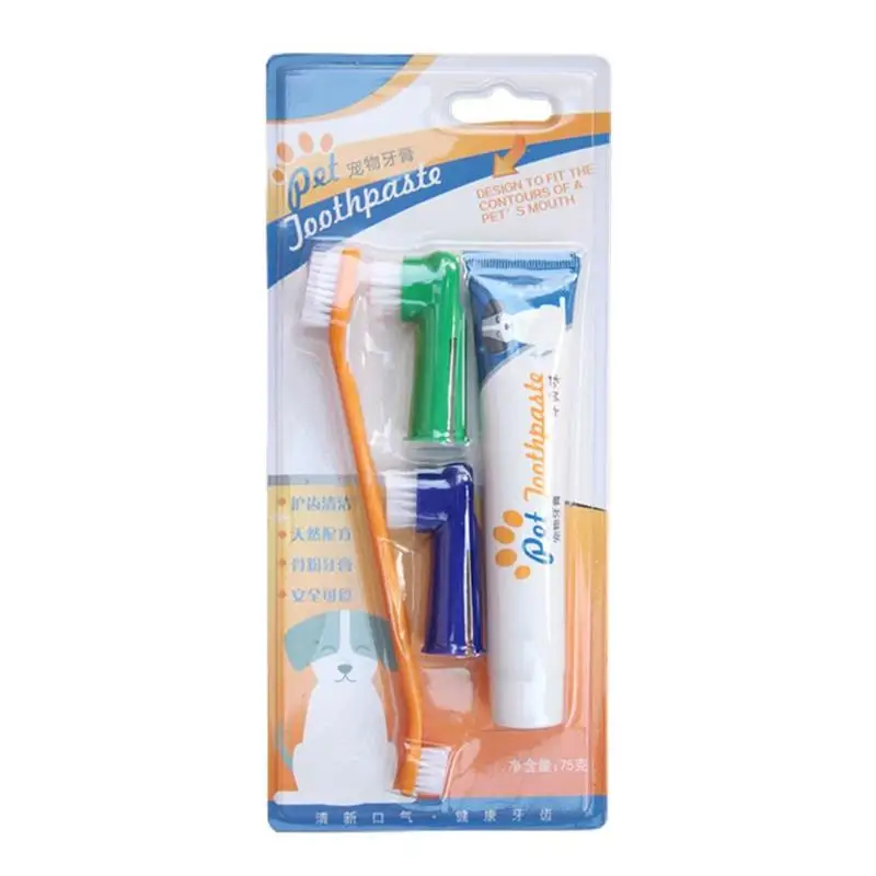 ПЭТ собачья зубная паста Зубная щётка набор щетка для домашних животных собака