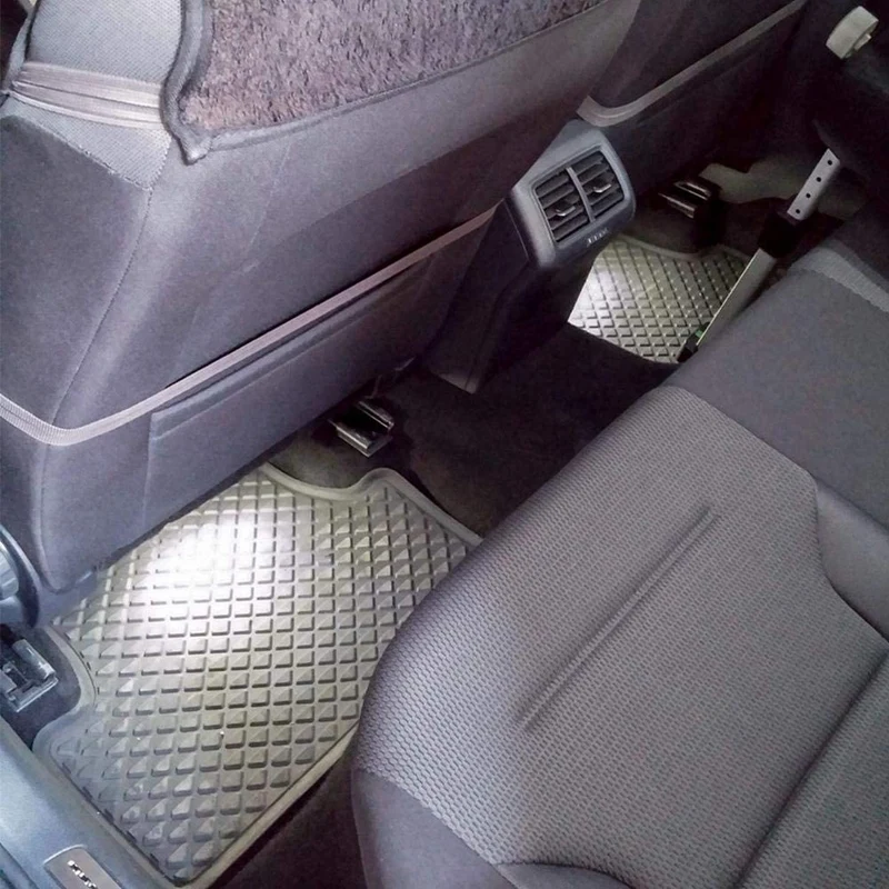 

4Pcs LED Footwell Lights Interior Light with Wiring Harness 4E0947415A Fit For- A3 A4 A5 A6 A7 A8 Q3 Q5 Q7