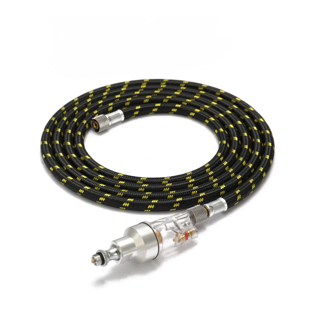 

1.8m/ 5.9ft Nylon Braided Airbrush Hose( with 1/8" Size Fittings on Both Ends) and 1/8" Interface Oil-water Separator