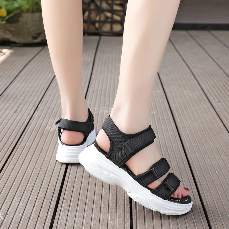 

Open Toe Sandalias Woman Casual Shoes Ladies Platform Footwear sandalias mujer Summer Sandals Women Flat Shoes