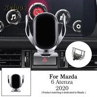 car wireless charger car mobile phone holder air vent mounts stand bracket for mazda 6 atenza 2020 2021 auto accessories