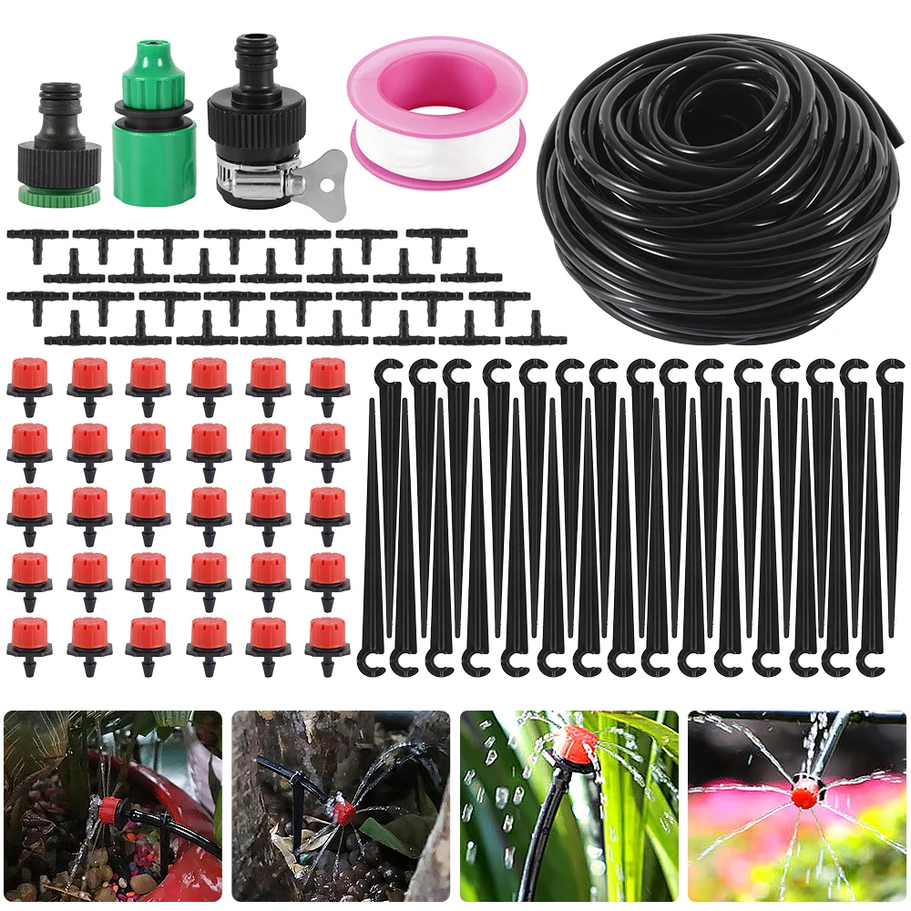 Система капельного орошения сделай сам 25 м автоматический полив садовый шланг