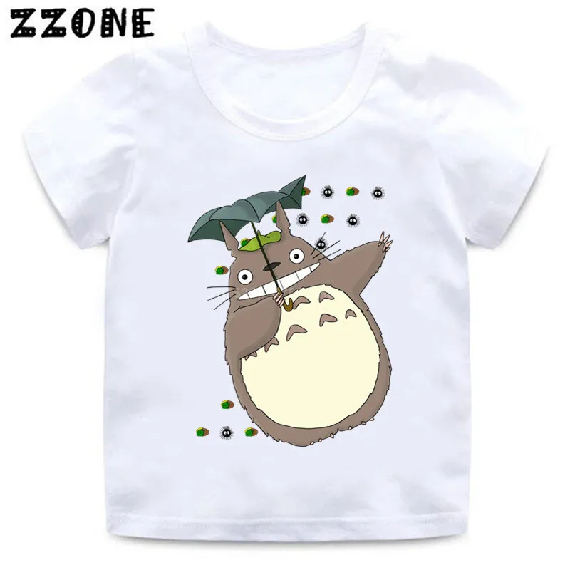 Летняя футболка для маленьких мальчиков с японским аниме Мой сосед Тоторо
