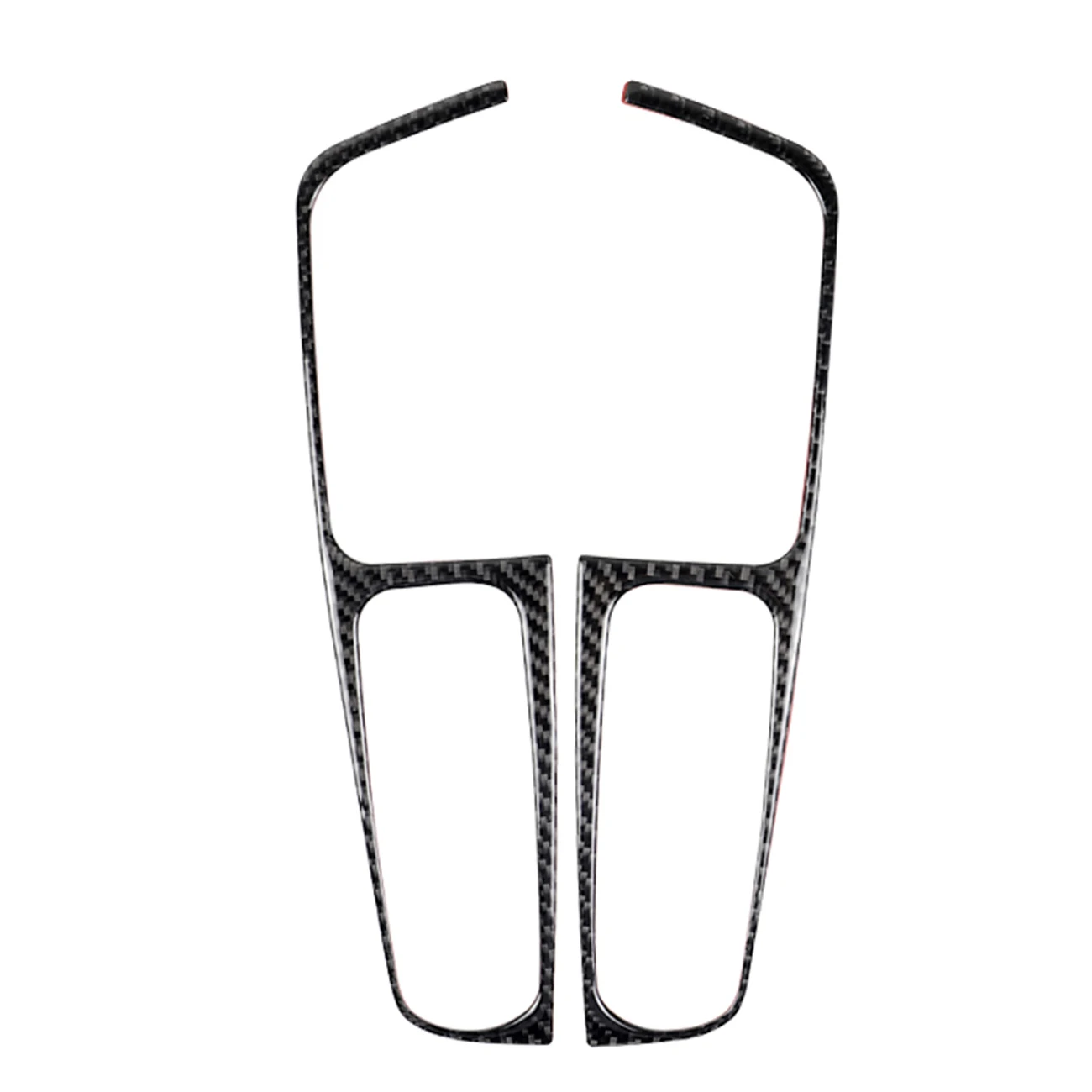 

4 Pieces Carbon Fiber Window Lift Switch Frame Cover Panel Trim Decoration Stickers for Macan Car Accessories