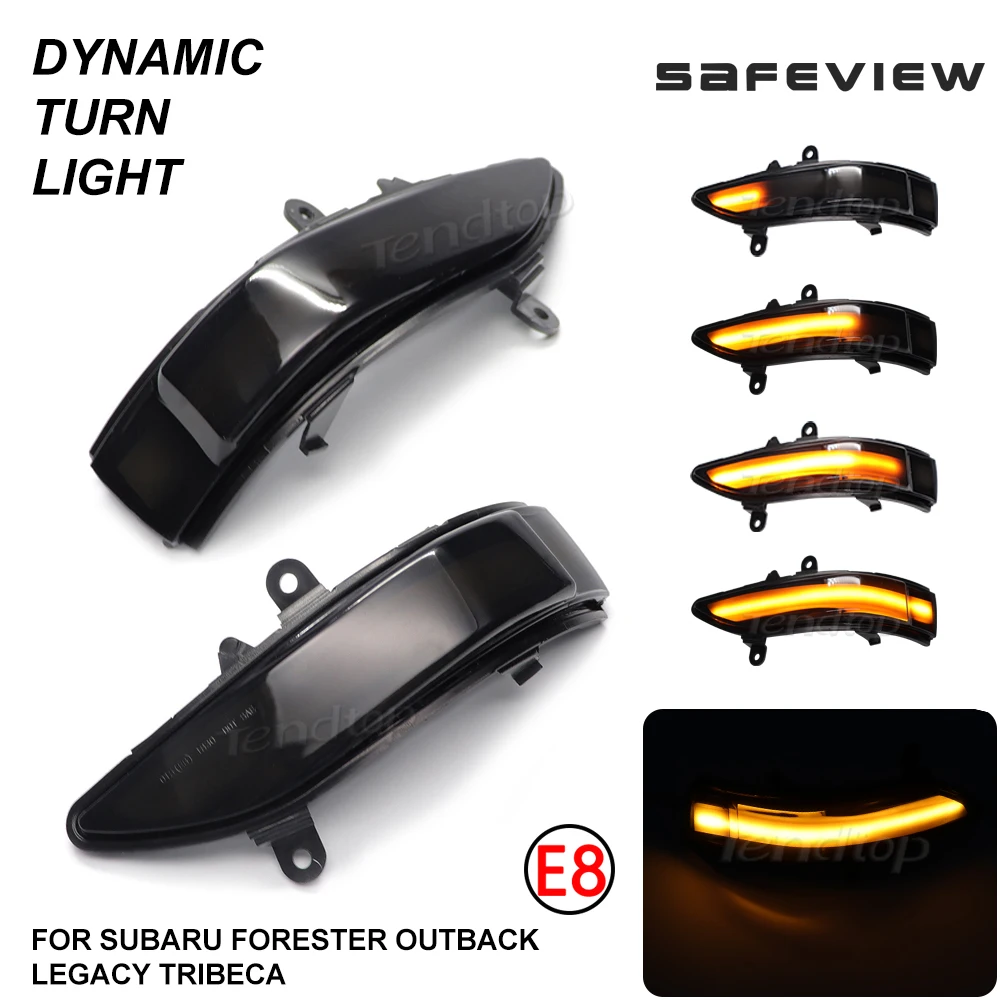 

Car LED Dynamic Turn Signal Lights Side Wing Mirror Blinker Indicator Lamp For Subaru Forester Tribeca Outback Legacy 2008-2011
