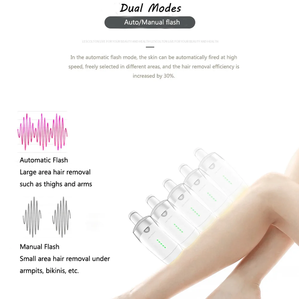 Лазерный эпилятор Lescolton T009 для перманентного удаления волос триммер