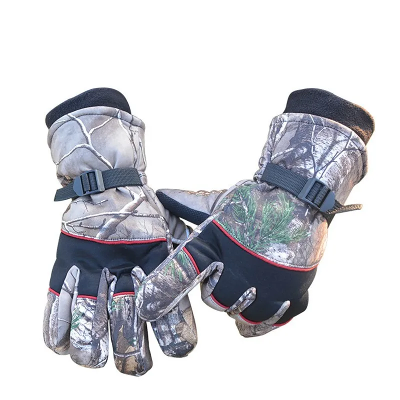 Outdoor Shooting Training Camo Warm Tactical Gloves Winter Thick Thermal Hunting Fishing Riding Climbing Full Finger Mittens | Спорт и