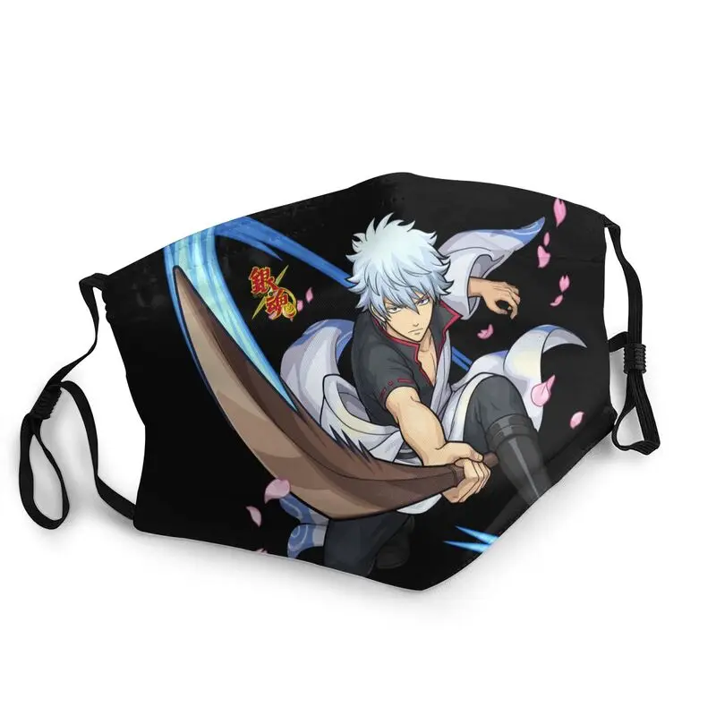 

Аниме самурайская маска Gintama, неодноразовая унисекс маска для лица Gintoki Sakata, защитный респиратор, маска для рта
