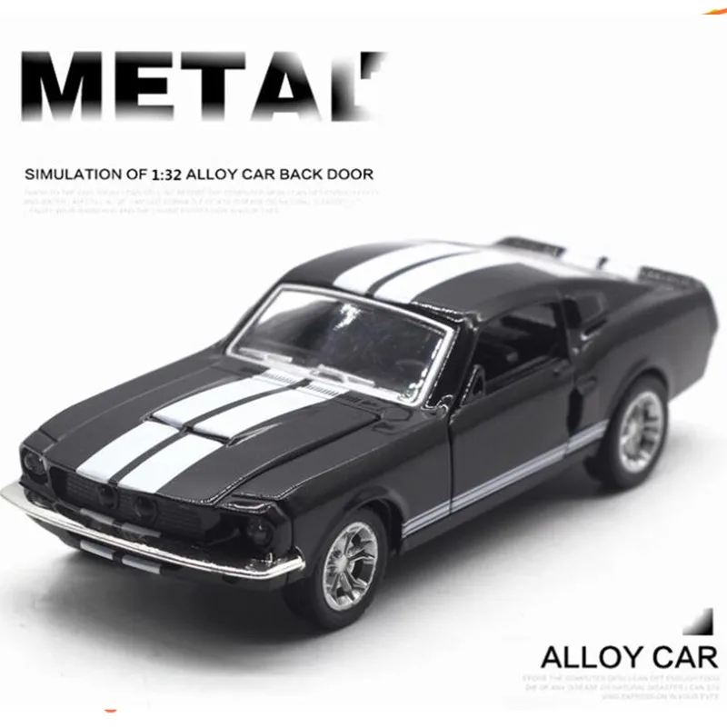1:32 модель автомобиля из сплава с высокой имитацией Ford Mustang игрушки 2 открытых