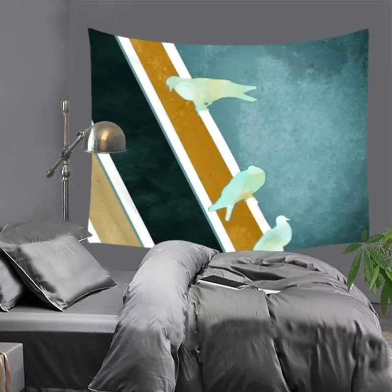 Новый Индийский гобелен акварельного цвета с узорами принтом гор Мандала хиппи