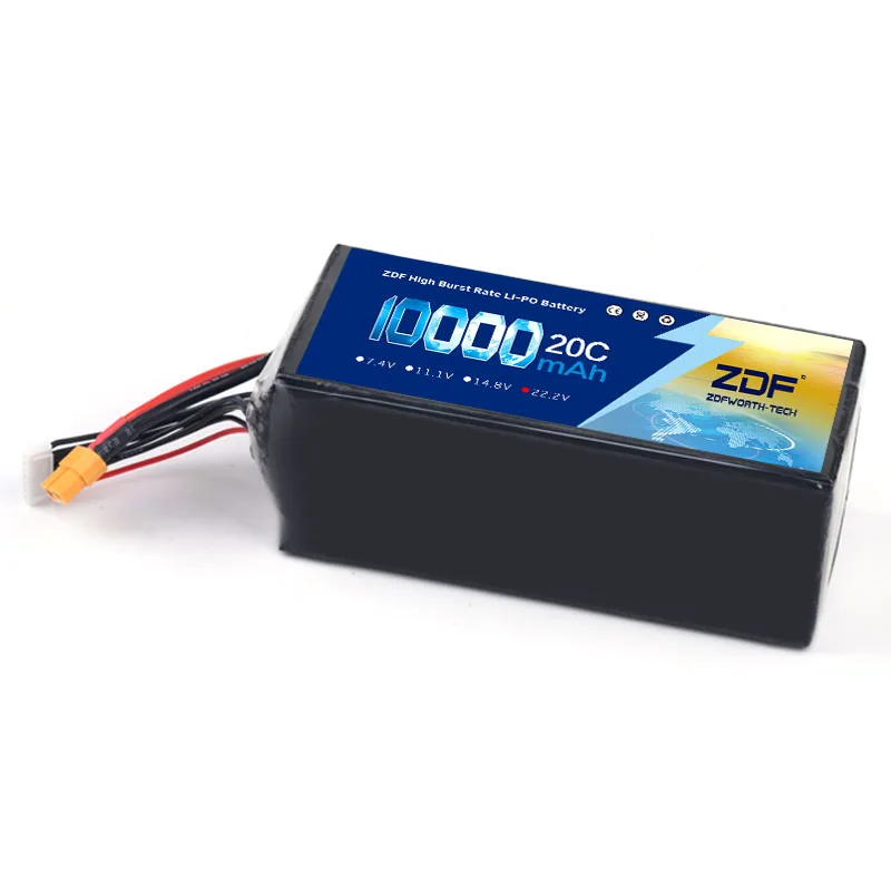 ZDF 6S Lipo батарея 10000mAh 22 2 V 20C для радиоуправляемого дрона | Игрушки и хобби