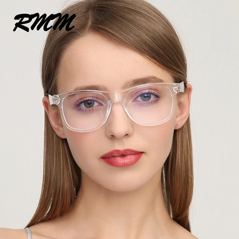 Модные унисекс прозрачные оптические очки плоское зеркало в раме Очки для ногтей