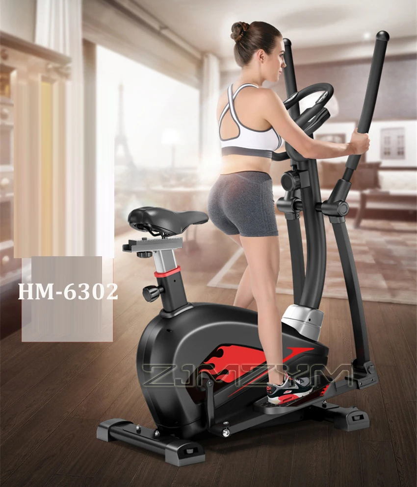 

Spinning Bike Multifunctional Elliptical Machine Home Magnetron Silent Space Walker Fitness 16-speed Adjustment Men And Women