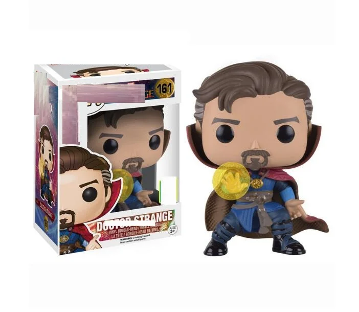 161 withbox Поп Marvel Доктор Стрэндж 169#, 161# виниловые фигурки куклы Brinquedos Доктор Стрэндж Коллекционная модель украшение автомобиля вентиляторы игрушки - Цвет: 161 withbox