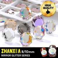 multicolor crystals for diy craft rhinestones on nails art accessories clothing decorations magic mirror round glitter stones