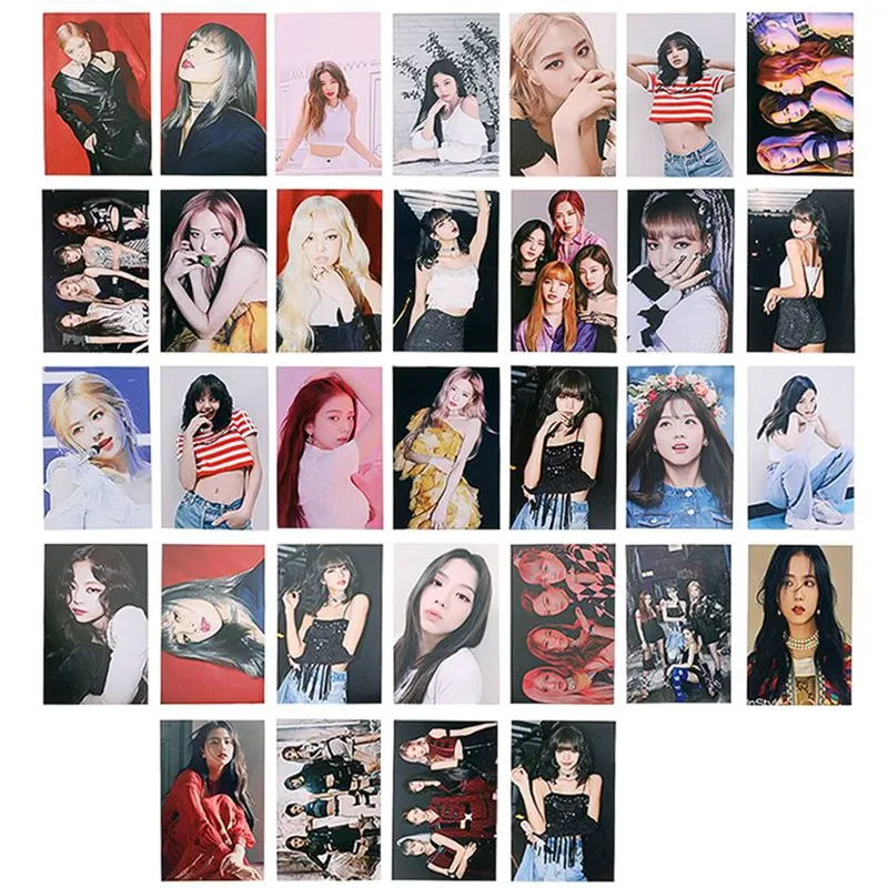32 шт./компл. blackblackpink альбом самодельная бумага Lomo карта фото карта HD Фотокарта