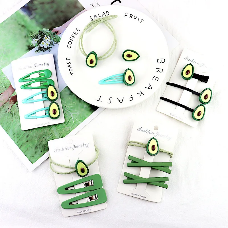 Высокоэластичные резинки для волос 2019 резинка с авокадо зажим боковой конский