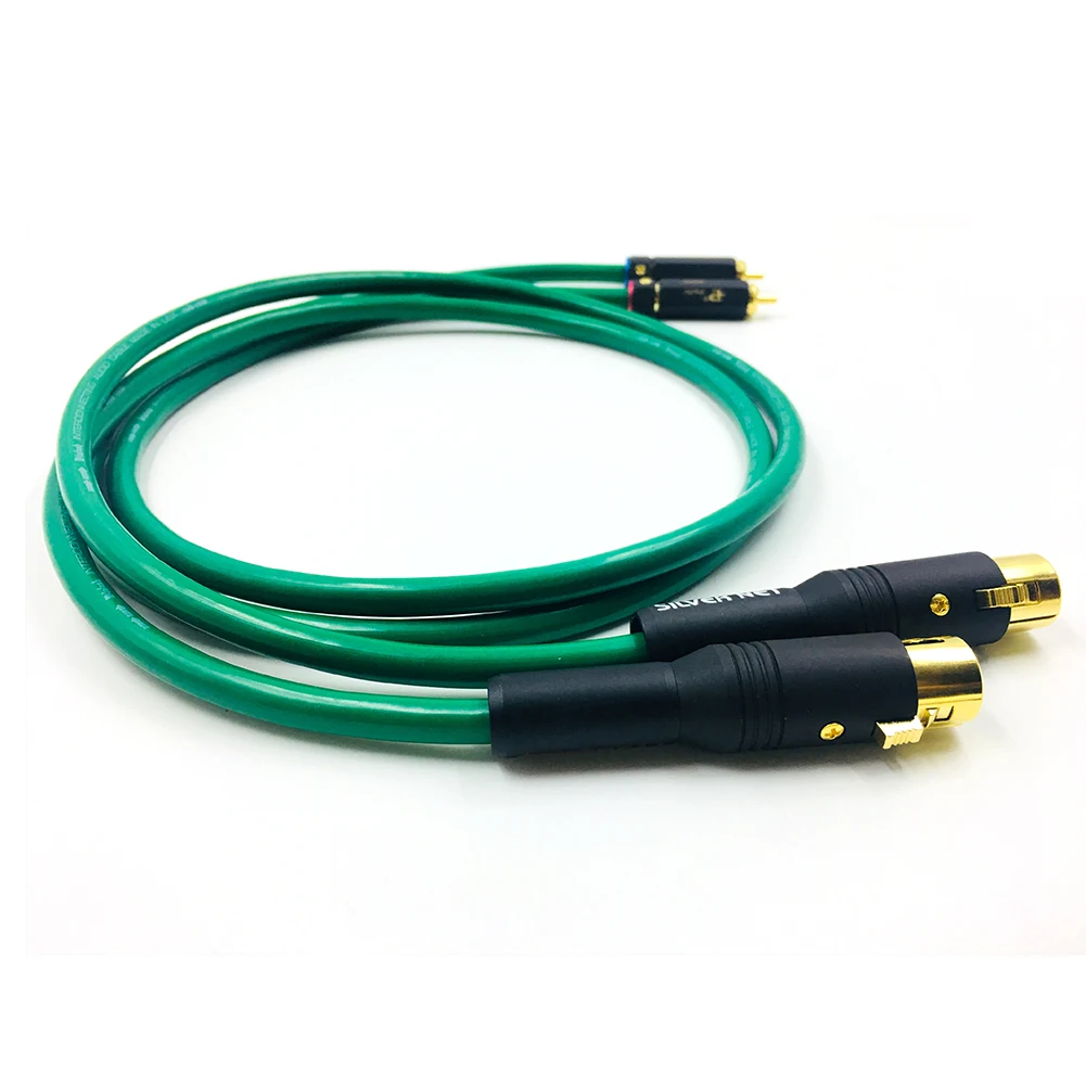 Colleimagge Hifi XLR мама к RCA папа кабель 3 Pin штекер Женский межблочный провод 2RCA 2XLR аудио