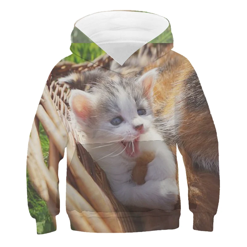 

Children's Clothing Sweater Cartoon Anime Novelties Cat Baby Hoodie Autumn Casual Fashion Boy Sweater Teen girl Sweatshirt