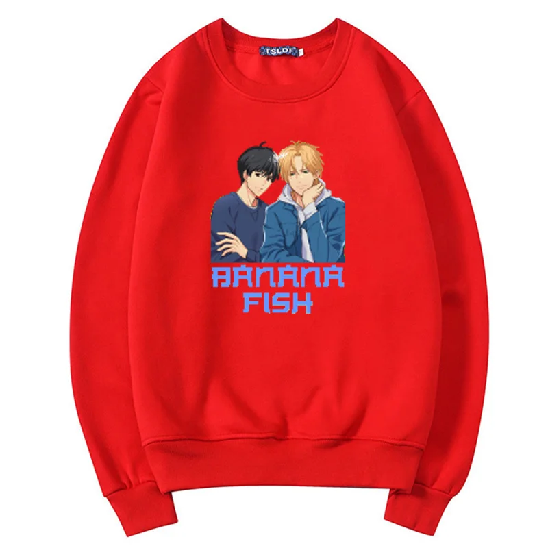 

Anime Clothes Banana Fish Harajuku Hoodie Womens Kawaii Printing Hoody 2021 Autumn Winter Hot Sale Cartoon Sweatshirt Pullovers
