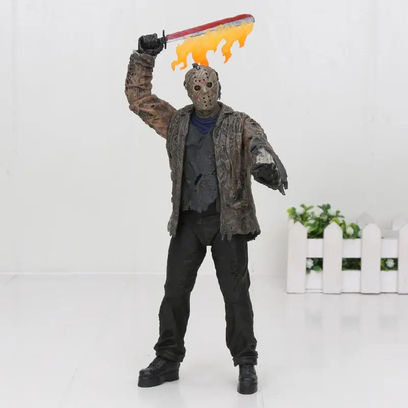 20 см фильм ужасов NECA 3D Friday figure the 13th Freddy vs Джейсон Вурхиз фигурка ПВХ модель игрушки куклы, детский подарок