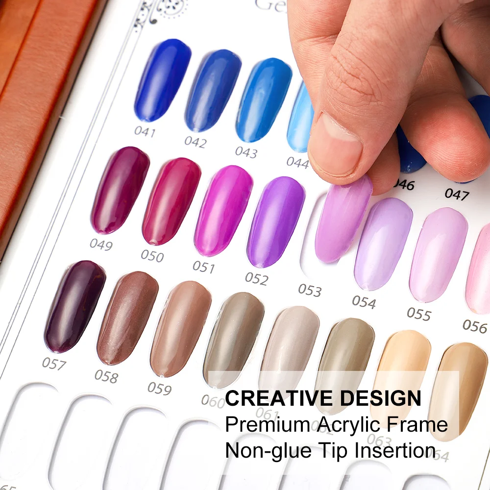 

Professional Salon Model Nail Gel Polish Color Display Box Book Dedicated 120 Color Card Chart Painting Manicure nail organizer
