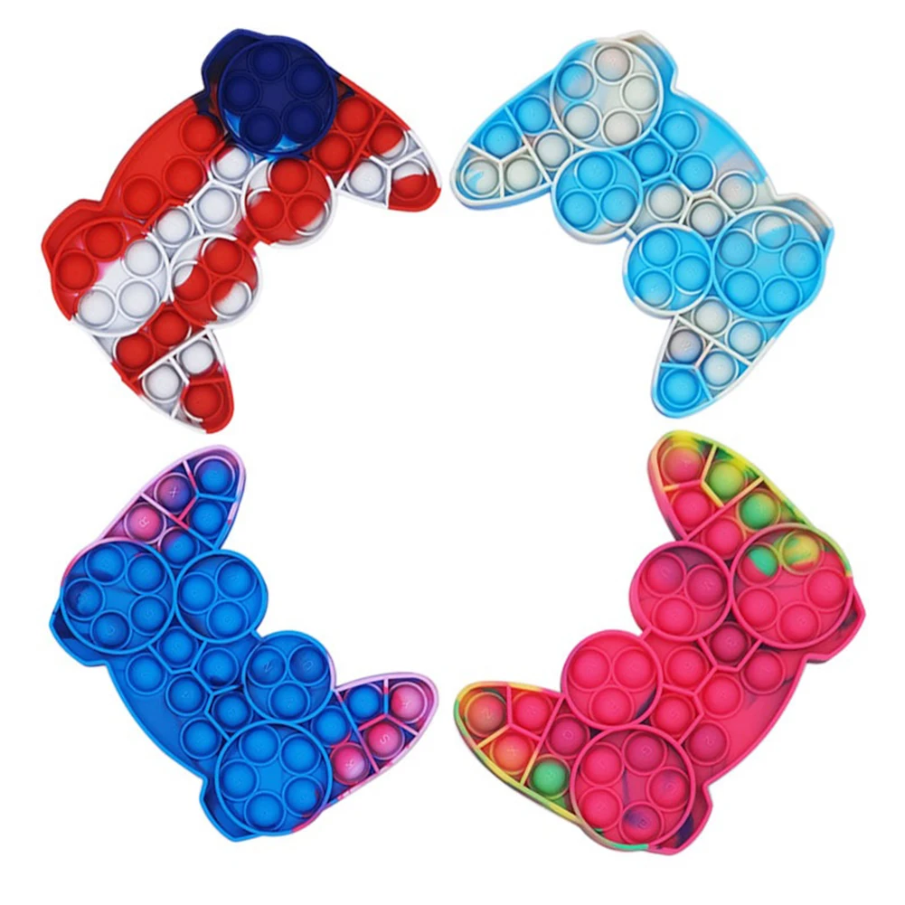 

Игровой контроллер в форме пуш-ап пузырьков, детская игрушка-антистресс, геймпад, антистресс, силиконовые пузырьки для рук, игрушки для снят...