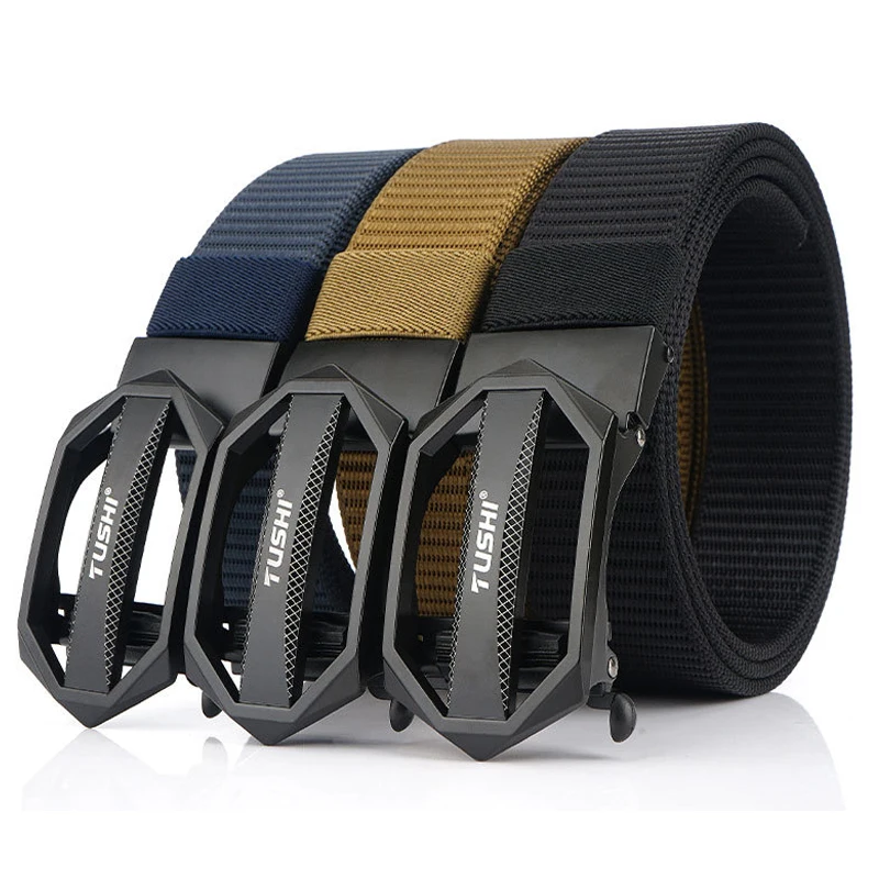 faramigo winter mens casual business belt automatic buckle nylon belt hot sale luxury brand official authentic belt free global shipping
