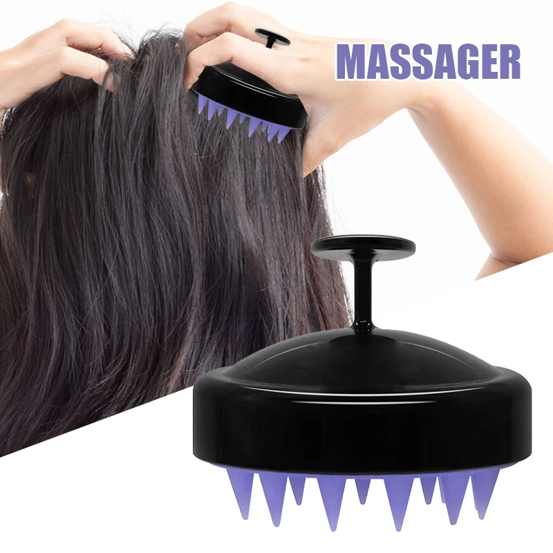 

New 1pcs Hair Brush Shower Scalp Massage Comb Washing Bath Shower Silicone Shampoo Brush Cleaning Hairbrush